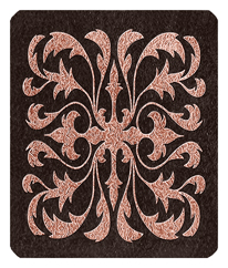 285 DF35 899 CP BZ Scroll Copper Leaf Bronze